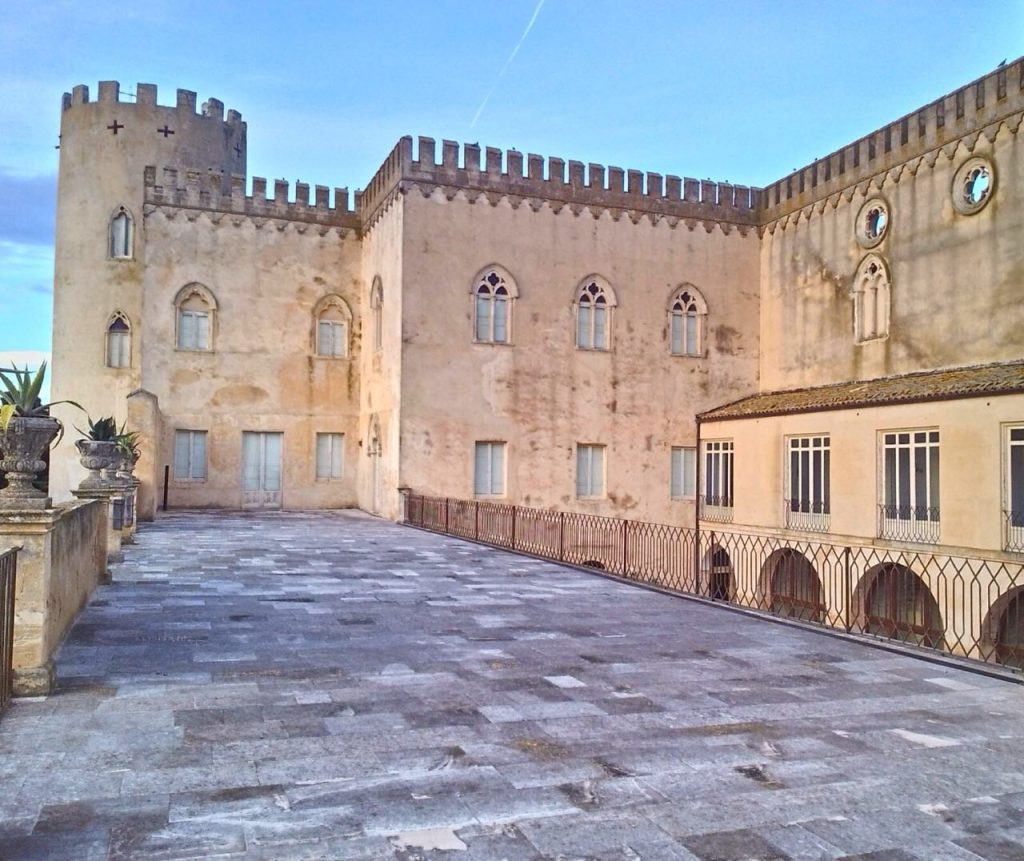 Il Castello Donnafugata dall'alto